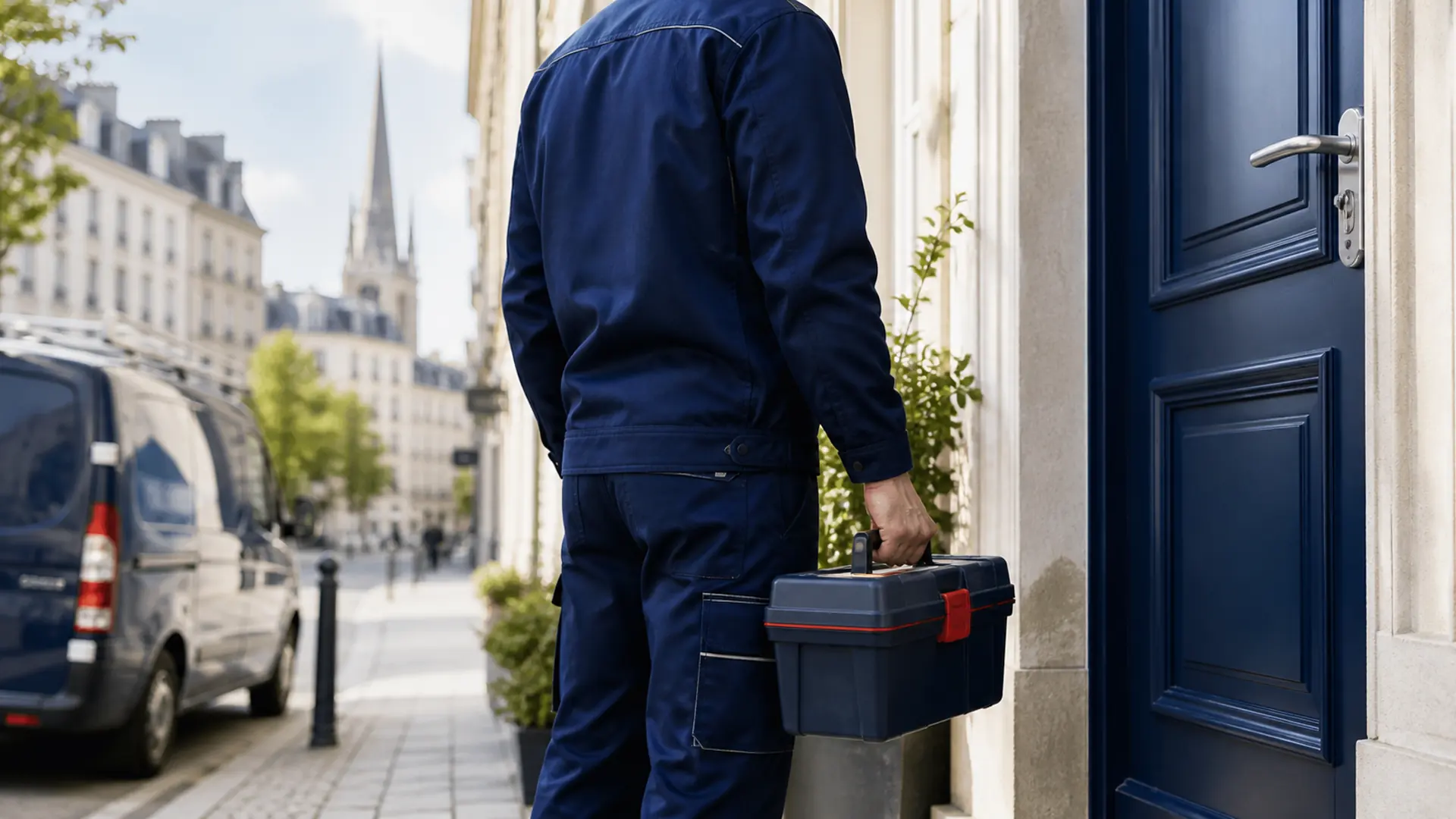 Technicien serrurier RAPID'PRO en intervention à Nantes